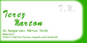 terez marton business card